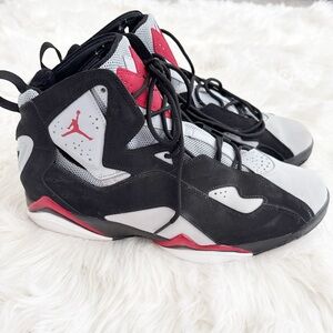 Mens Jordan True flight Black and Red Sneakers 13